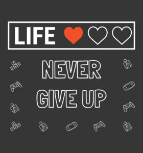 life never give up t shirts