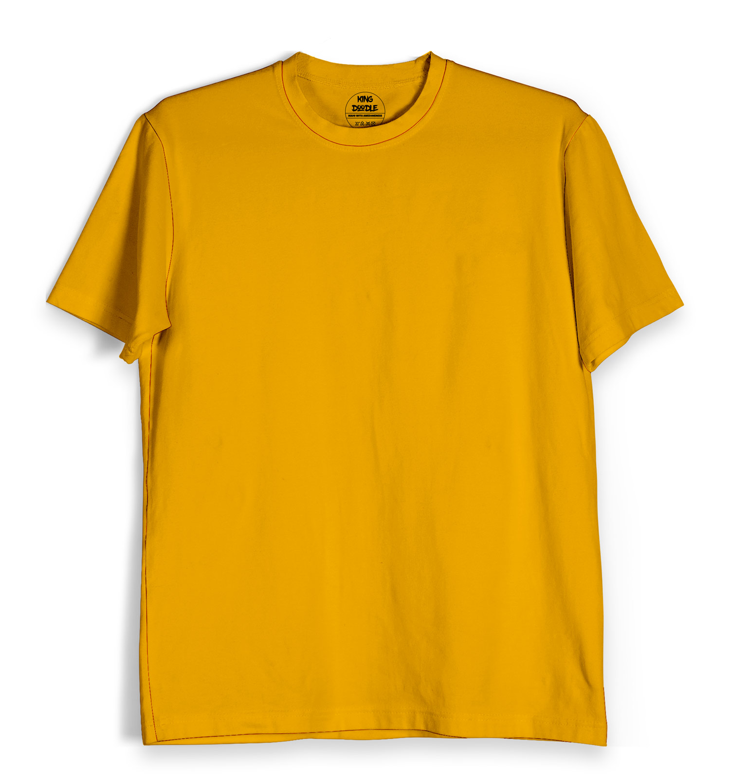 Buy TShirt : Golden Yellow T-shirt | King Doodle