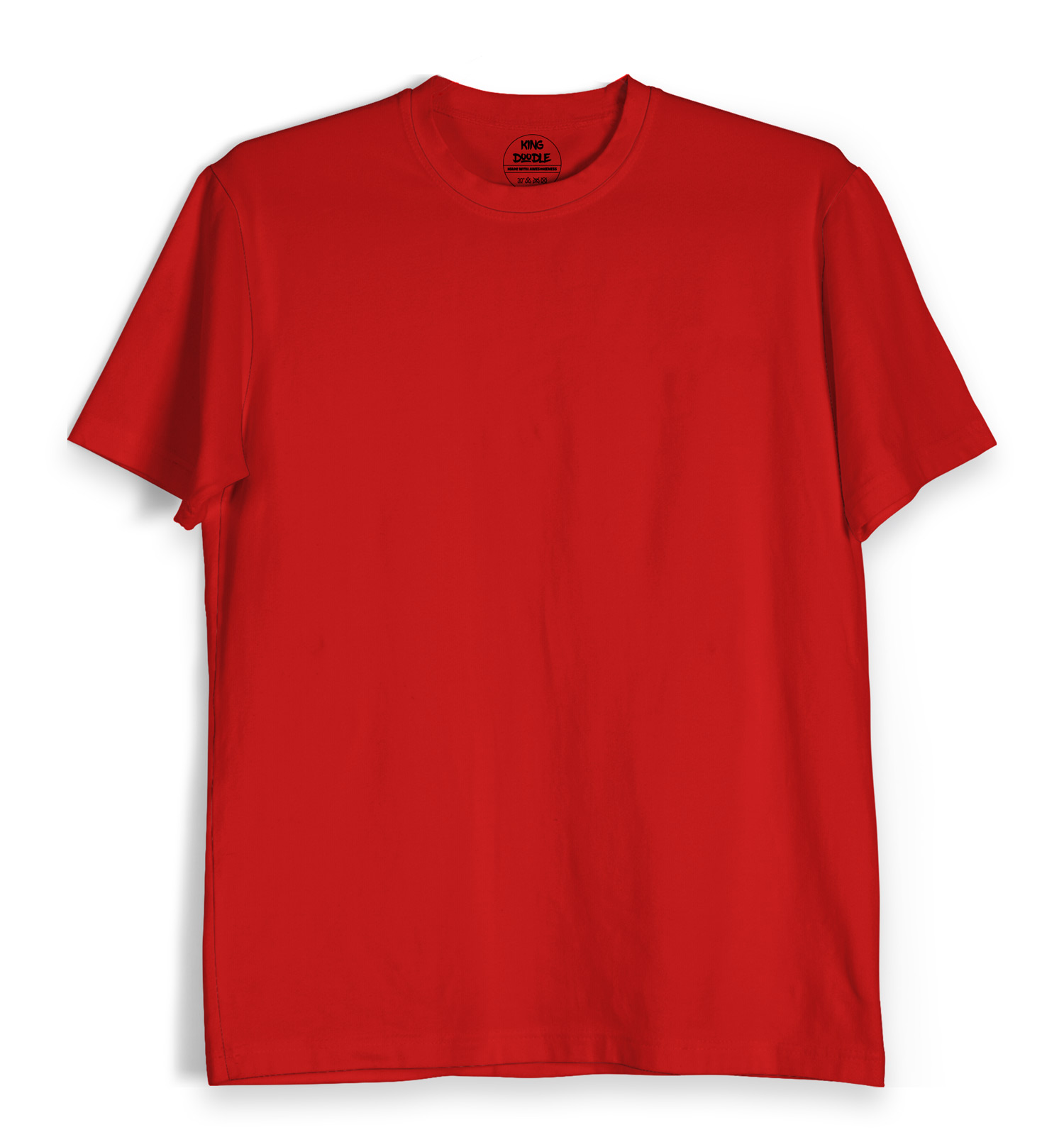 Buy t-shirt-solid-red T shirt | King Doodle