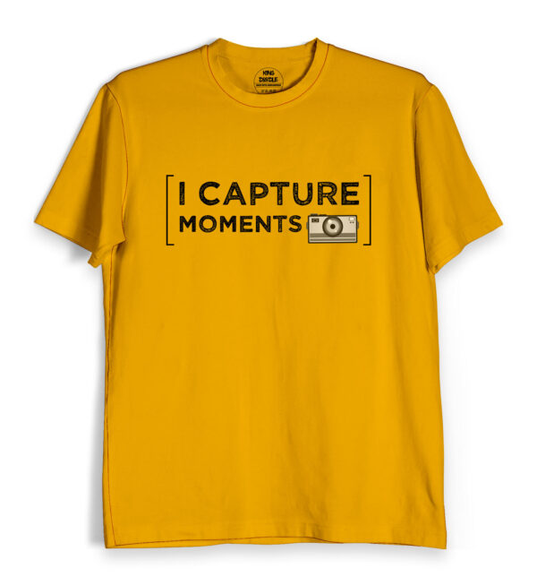 camera print t shirt